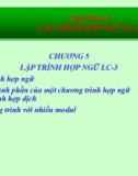 Bài giảng Hệ thống máy tính và ngôn ngữ C - Chương 5: Lập trình hợp ngữ LC-3 (GV. Nguyễn Nhật Nam)