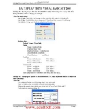 bài tập MicroSoft Visual Basic .NET 2005