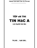 Câu hỏi trắc nghiệm tin học bằng A