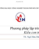 Bài giảng Phương pháp lập trình: Bài 10 - TS. Ngô Hữu Dũng