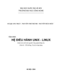 Giáo trình Hệ điều hành Unix - Linux