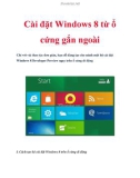 Cài đặt Windows 8 từ ổ cứng gắn ngoài