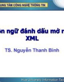 Ngôn ngữ Ngôn ngữ đánh dấu mở rộng XML