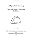 Michigan State University Personal Protective Equipment Guidelines