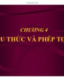 Bài giảng Lập trình C: Chương 4 - Biểu thức và phép toán