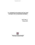 U.S. EXPERIENCE WITH SPRINKLERS AND OTHER AUTOMATIC FIRE EXTINGUISHING EQUIPMENT