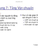 Bài giảng Mạng máy tính: Chương 7 - Phạm Văn Nam