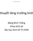 Bài giảng Lý thuyết tăng trưởng kinh tế