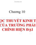 Bài giảng Lịch sử các học thuyết kinh tế: Chương 10 - TS. Nguyễn Tấn Phát