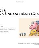 Bài giảng Kinh tế vĩ mô - Lý thuyết và thảo luận chính sách: Bài 15 - Đỗ Thiên Anh Tuấn