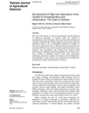 Development of high-tech agriculture in the context of industrialization and urbanization: The case of Vietnam