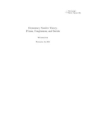 Elementary Number Theory: Primes, Congruences, and Secrets