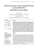 Mô hình tăng trưởng vùng Nam Trung Bộ Việt Nam giai đoạn 2001–2012: Một nghiên cứu thực nghiệm