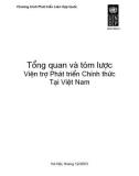 Tổng quan viện trợ phát triển chính thức cho Việt Nam