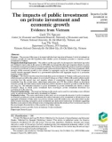 The impacts of public investment on private investment and economic growth - Evidence from Vietnam