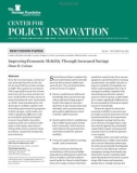 Improving Economic Mobility Through Increased Savings