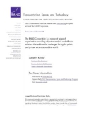 A RAND INFRASTRUCTURE, SAFETY, AND ENVIRONMENT PROGRAM Transportation, Space, and Technology