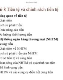 Bài giảng Kinh tế vĩ mô (ĐH Ngoại thương) - Bài 8 Tiền tệ và chính sách tiền tệ