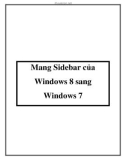 Mang Sidebar của Windows 8 sang Windows 7