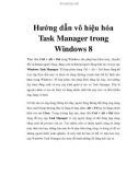 Hướng dẫn vô hiệu hóa Task Manager trong Windows 8