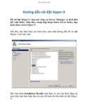 Hướng dẫn cài đặt Hyper-V
