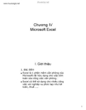 Bài giảng chương 4: Microsoft Excel