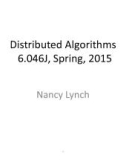 Lecture Design and Analysis of Algorithms - Lecture 19: Distributed Algorithms (Part 1)