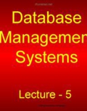 Lecture Database management systems: Lesson 5