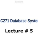 Lecture Database System: Chapter 5 - Data Modeling Using the (Enhanced) Entity-Relationship (E-ER) Model