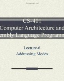 Lecture Computer Architecture and Assembly Language Programming - Lesson 6: Addressing modes