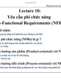 Bài giảng Phân tích yêu cầu phần mềm: Lecture 10 - Trần Văn Hoàng