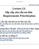 Bài giảng Phân tích yêu cầu phần mềm: Lecture 14 - Trần Văn Hoàng