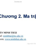 Bài giảng Lập trình C nâng cao‎: Chương 2 - Trần Minh Thái