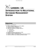 INTRODUCTION TO RELATIONAL DATABASE MANAGEMENT SYSTEM