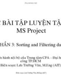 Các bài tập luyện tập với MS Project 3