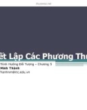 Bài giảng Lập trình hướng đối tượng: Chương 5 - Nguyễn Minh Thành