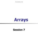 Lecture Elementary programming with C - Session 7: Arrays