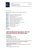 OOP with Microsoft Visual Basic .NET and Microsoft Visual C# Step by Step