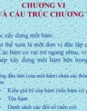 Bài giảng Ngôn ngữ lập trình C - Chương 6: Hàm và cấu trúc chương trình