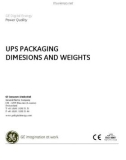 UPS PACKAGING DIMESIONS AND WEIGHTS