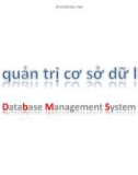 Bài giảng Hệ quản trị cơ sở dữ liệu: Giới thiệu DBMS