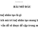 Bài giảng học về Trí tuệ Nhân tạo