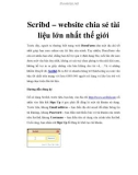 Scribd – web chia sẻ tài liệu lớn nhất thế giới