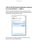 Chia sẻ kết nối Internet thông qua mạng ad hoc trong Windows 7 –phần 2