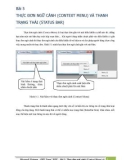 Tài liệu Windows Presentation Foundation: Bài 5 Thực đơn ngữ cảnh (context menu) và thanh trạng thái (status bar)