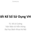 Bài giảng Thiết kế số sử dụng VHDL