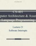 Lecture Computer Architecture and Assembly Language Programming - Lesson 21: Software interrupts