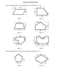 Giáo trình Auto Cad - BÀI TẬP CHƯƠNG III