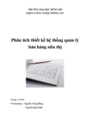 Đồ án: Phân tích thiết kế hệ thống quản lý bán hàng siêu thị