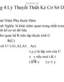 Bài giảng Chương 4: Lý thuyết thiết kế cơ sở dữ liệu